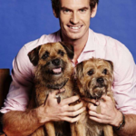 Andy Murray – two border terriers Rusty and Maggie May