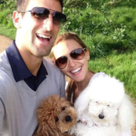 Novak Djokovic – wife Jelena and poodles- Pierre and Tesla